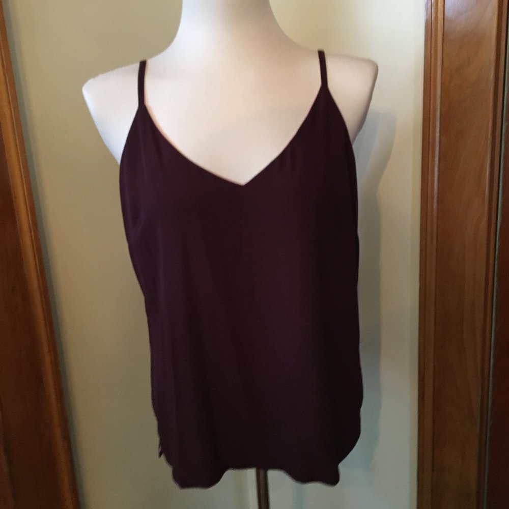 “White House Black Market” V-Neck Reversible Camisole, New w/Tags